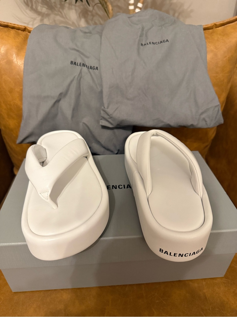 Balenciaga Platform Sandal Logo
